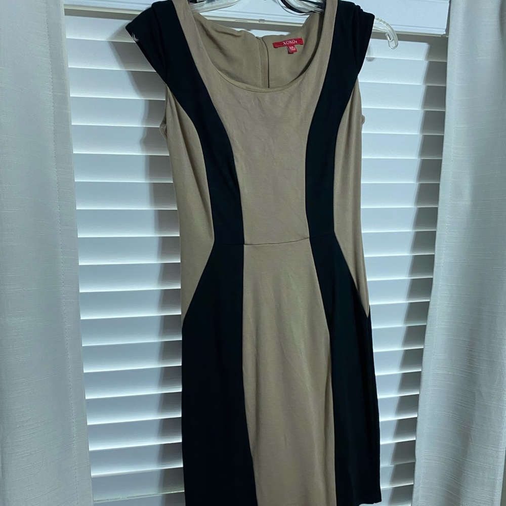 Black and tan dress